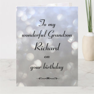Carte Anniversaire de Grandson personnalisé