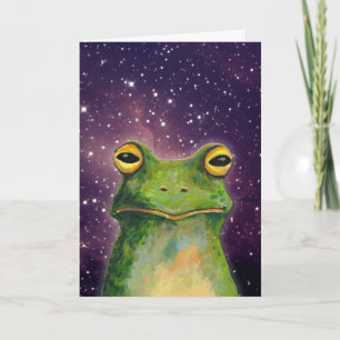 Carte Anniversaire de grenouille drôle