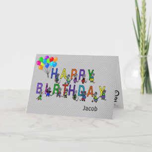 Carte anniversaire de Grey Mice