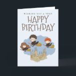 Carte Anniversaire de Harry Potter et Hogwarts<br><div class="desc">Célébrez un anniversaire magique avec cette carte enchanteresse inspirée du monde de l'Assistante de Harry Potter. Avec des détails fantaisistes sur le thème de Hogwarts,  c’est la façon idéale de partager les souhaits d’anniversaire avec charme et émerveillement. Un choix qui plaira aux amateurs de magie de Harry Potter.</div>