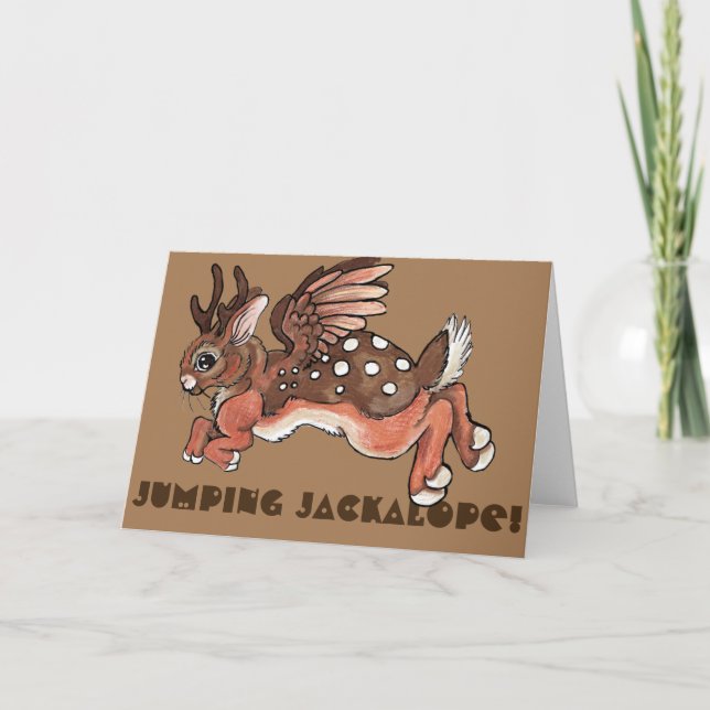 Carte Anniversaire de houblon de Jackalope ! (Devant)
