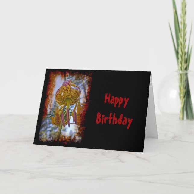 Carte Anniversaire de Humboldt Lily (Devant)