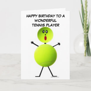 Cartes Tennis D Anniversaire Zazzle Fr