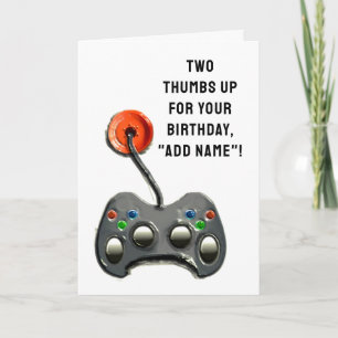 Carte Anniversaire de joueur vidéo