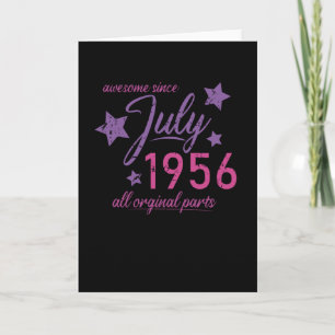 Carte Anniversaire de juillet 1956