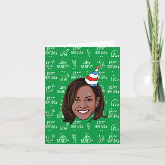 Carte Anniversaire de KAMALA HARRIS (Devant)