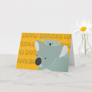 Carte Anniversaire de Koala