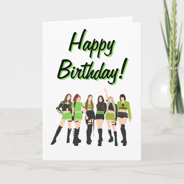 Carte Anniversaire de Kpop (Devant)