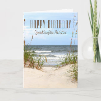 Carte Anniversaire de la belle-fille de plage