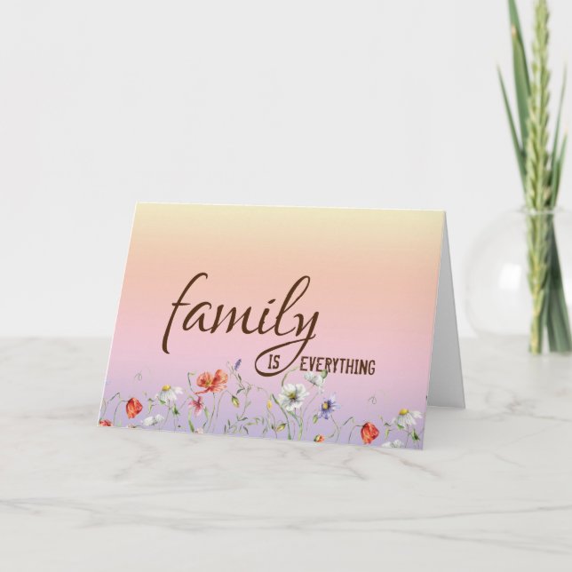 Carte Anniversaire de la belle-mère avec frontière flora (Devant)