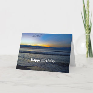 Carte Anniversaire de la belle plage de Sunrise Beach