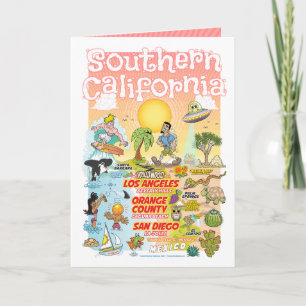 Carte Anniversaire de la Californie du Sud