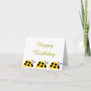 Carte Anniversaire de la charbonnière jaune