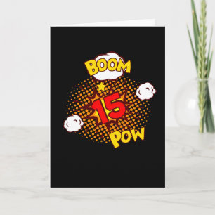 Carte ANNIVERSAIRE DE LA COMIQUE 15 15e anniversaire 15 