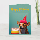 Carte D'anniversaire Chihuahua – Carte D'anniversaire