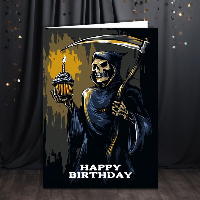 Carte Anniversaire de la Faucheuse (Créateur téléchargé)