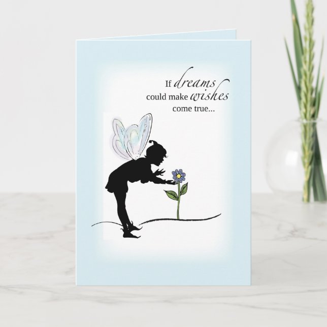 Carte Anniversaire de la Fée des Ombres (Devant)