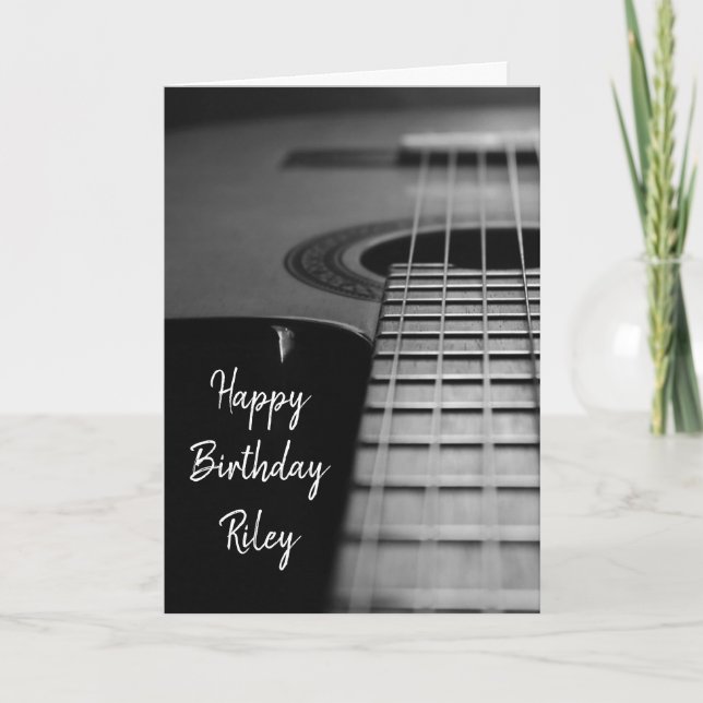 Carte Anniversaire de la Guitare (Devant)