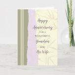 Carte Anniversaire de la Mariage moderne Grandson et sa<br><div class="desc">Bonne carte d'anniversaire mariage pour petit-fils et sa femme avec un design moderne,  et vers sentimental.</div>