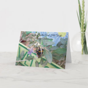 Carte Anniversaire de la Mariage personnalisée de Bee Br