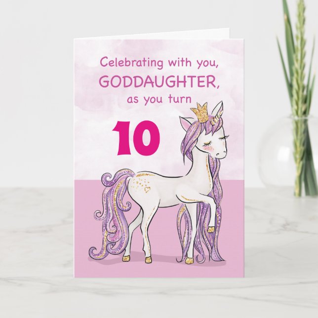 Carte Anniversaire de la marraine personnalisée Cheval R (Devant)