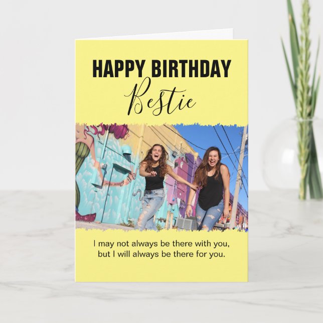 Carte Anniversaire de la Meilleure Amie (Devant)