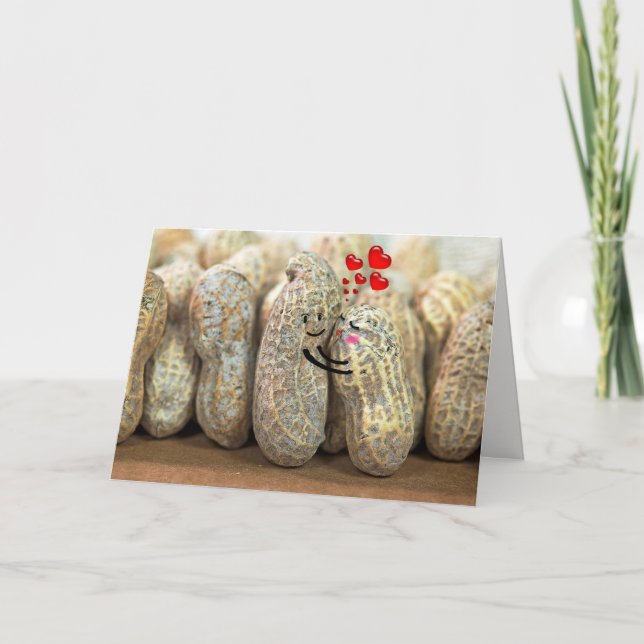 Carte Anniversaire de la paire d'arachides (Devant)