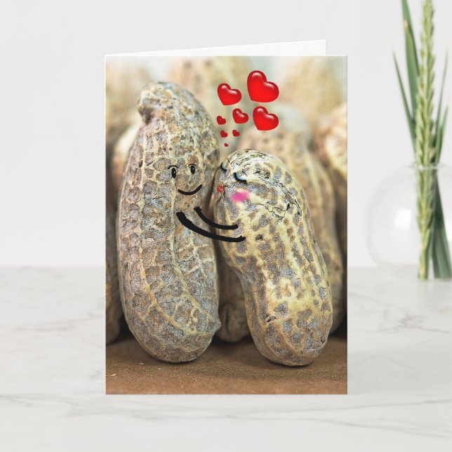 Carte Anniversaire de la paire d'arachides (Devant)