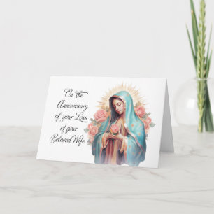 Carte Anniversaire de la perte de l'épouse Vierge Marie