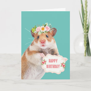 Carte Anniversaire de la petite souris mignonne