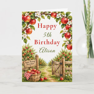 Carte Anniversaire de la pommeraie