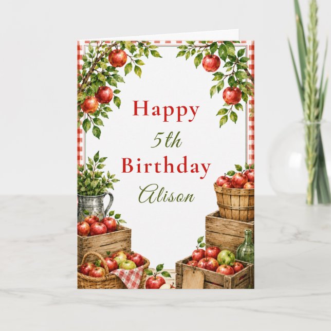 Carte Anniversaire de la pommeraie (Devant)