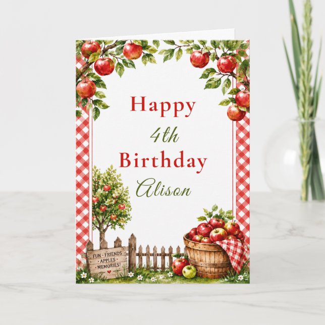 Carte Anniversaire de la pommeraie (Devant)