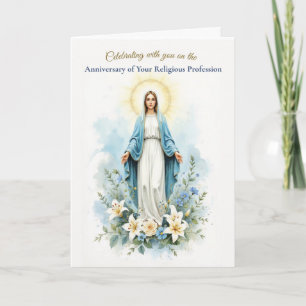 Carte Anniversaire de la Profession Religieuse des Sœurs