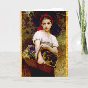 Carte Anniversaire de la récolte de raisins