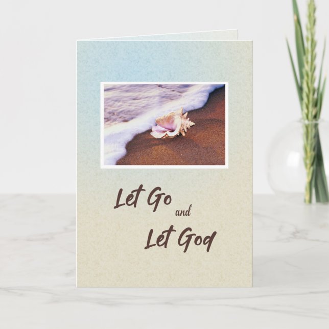 Carte Anniversaire de la récupération Coquille 12 étape  (Devant)