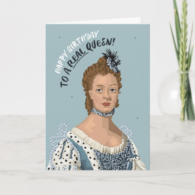 Carte Anniversaire de la Reine Charlotte (Devant)