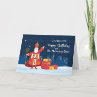 Anniversaire de la Saint Nicolas Day Rempli Simple