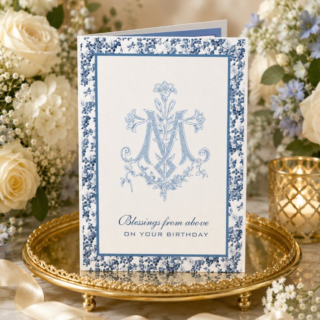 Carte Anniversaire de la Vierge Marie Mère catholique (Créateur téléchargé)