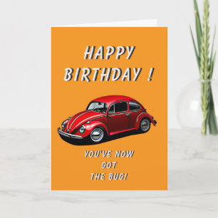 Carte Anniversaire de la voiture classique