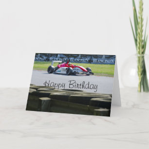 Carte Anniversaire de la voiture de course