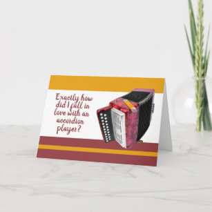 Carte Anniversaire de l'accordioniste