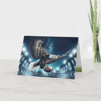 Anniversaire de l'aigle à tête blanche avec footba
