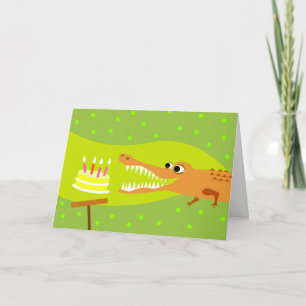 Carte Anniversaire de l'Alligator