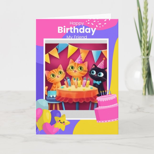 Carte Anniversaire de l'amitié (Devant)