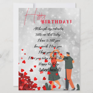 Carte anniversaire de l'amour