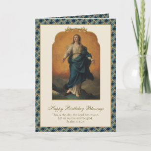 Carte Anniversaire de l'Assomption de la Vierge Marie Re