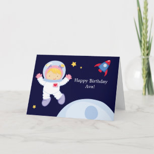 Carte Anniversaire de l'astronaute