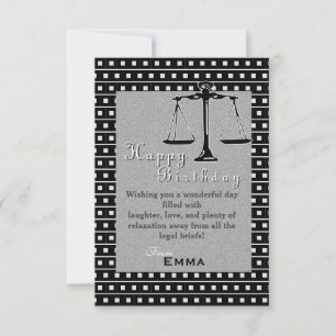 Carte Anniversaire de l'avocat