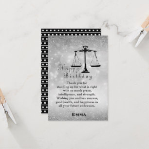 Carte Anniversaire de l'avocat